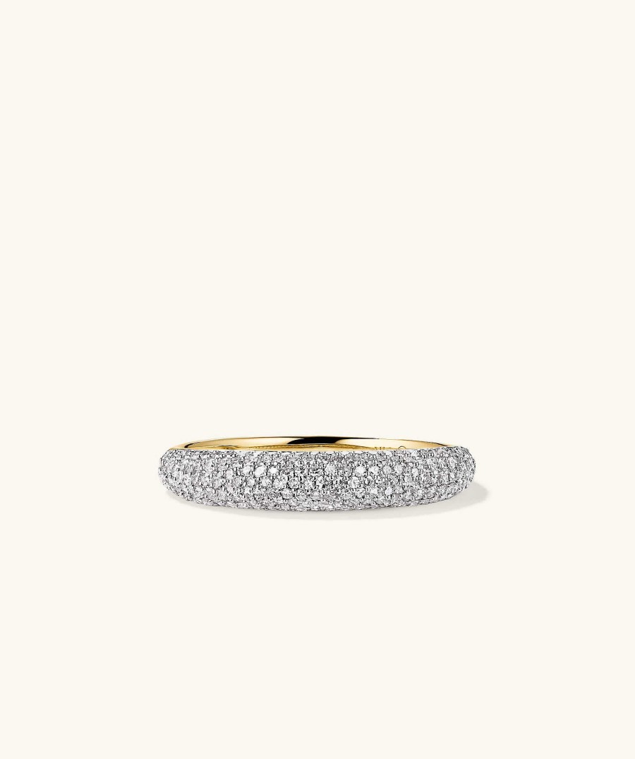 Rings Mejuri | Pave Diamond Thin Dome Ring