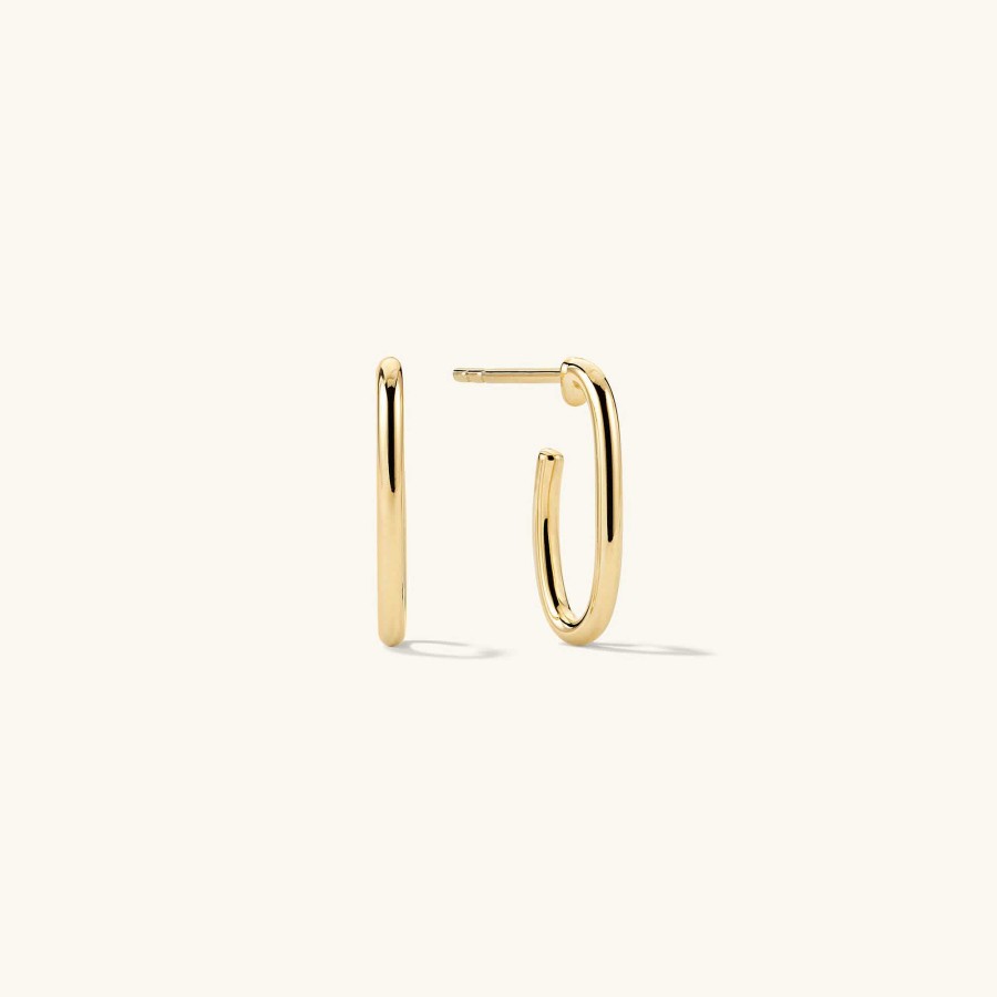 Earrings Mejuri | Paperclip Medium Hoops