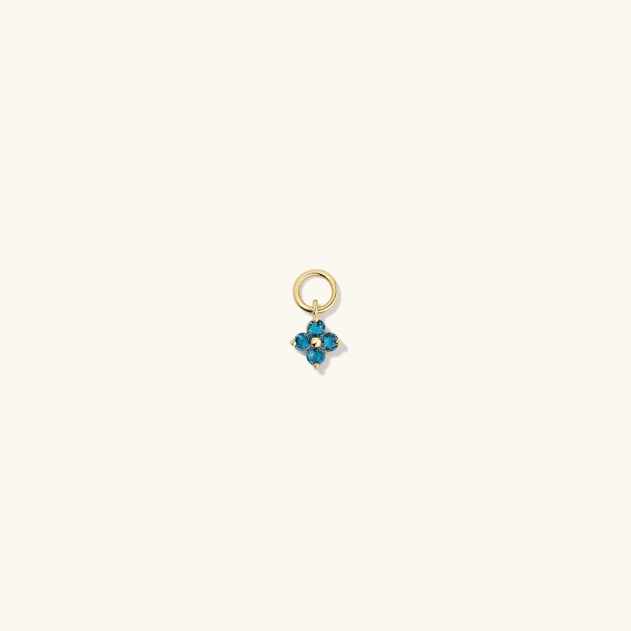 Earrings Mejuri | Single Gemstone Cluster Hoop Charm