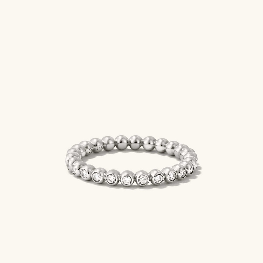 Rings Mejuri | Bold Beaded Diamond Eternity Ring