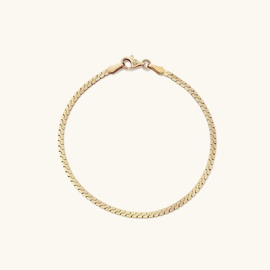 Bracelets Mejuri | Serpentine Chain Bracelet