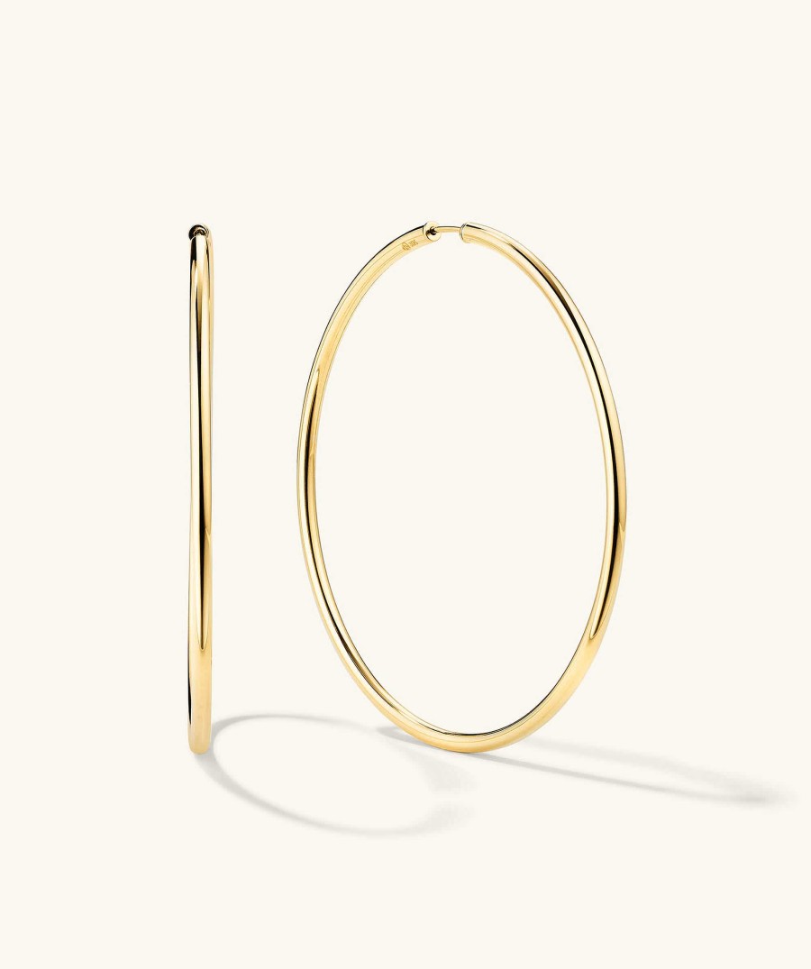 Earrings Mejuri | Oversized Thin Hoops