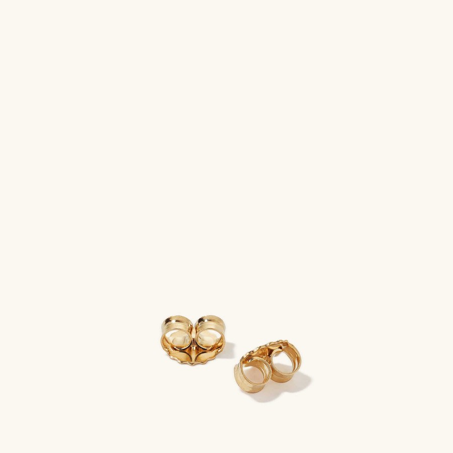 Earrings Mejuri | Pave Diamond Croissant Dome Hoops