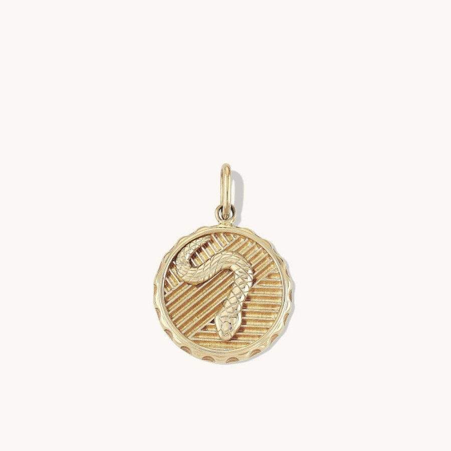 Necklaces Mejuri | Transformation: Serpent Coin Charm Pendant