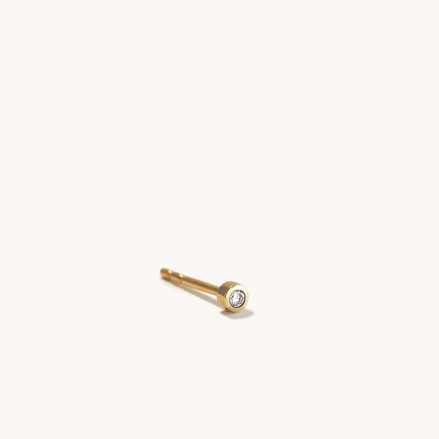 Earrings Mejuri | Single Tiny Diamond Stud