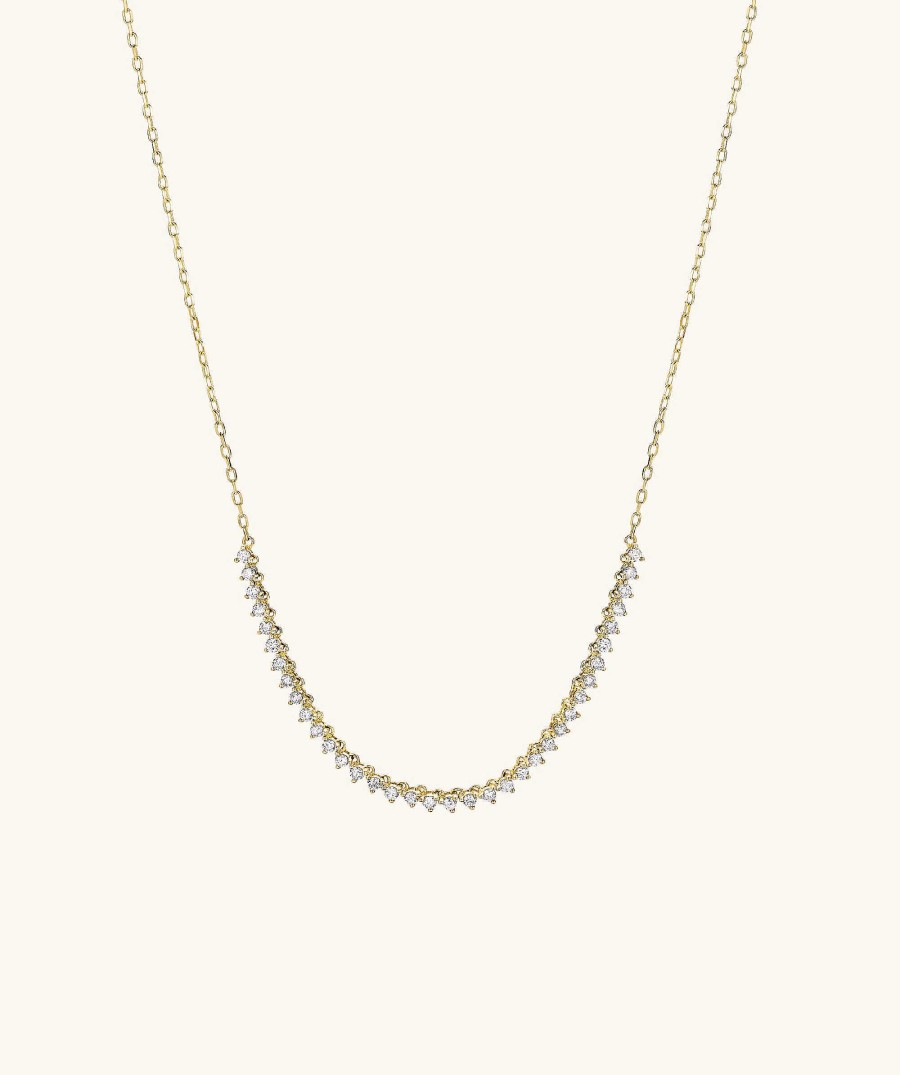 Necklaces Mejuri | Diamond Half Tennis Necklace