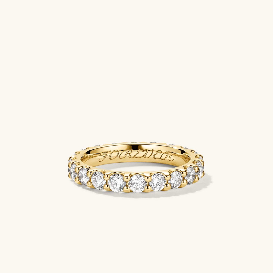 Rings Mejuri | 3Mm Bold Diamond Eternity Band