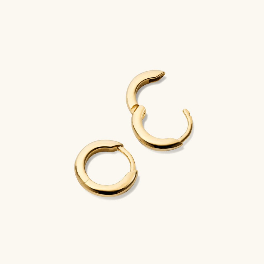 Earrings Mejuri | Tube Huggie Hoops