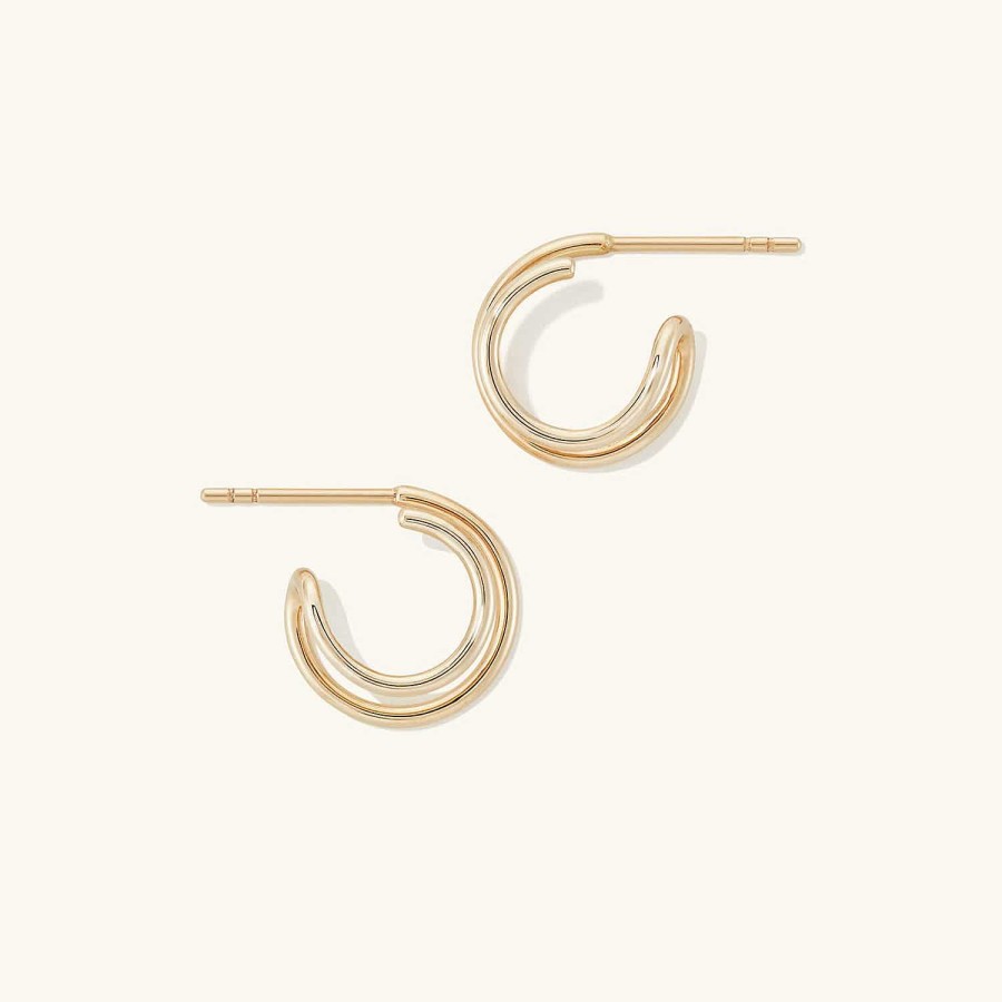 Earrings Mejuri | Twin Hoops