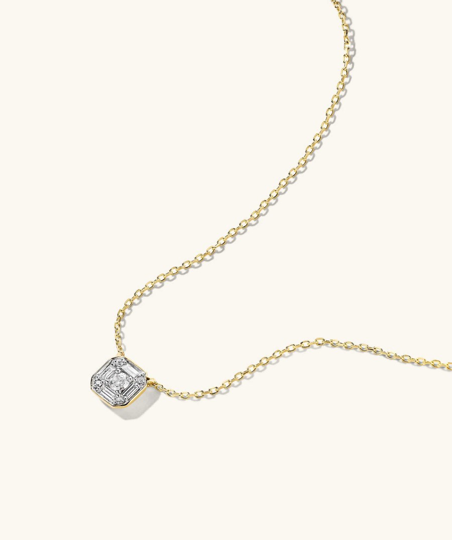 Necklaces Mejuri | Mosaic Cushion Diamond Necklace