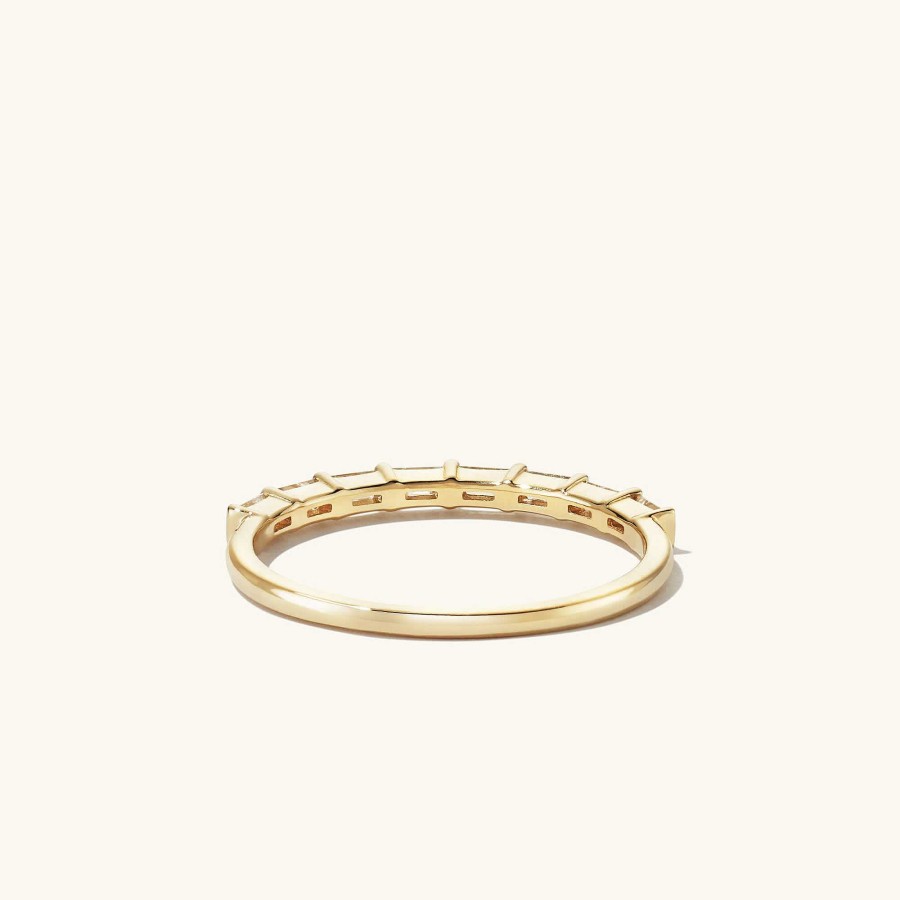 Rings Mejuri | Baguette Diamond Half Eternity Band