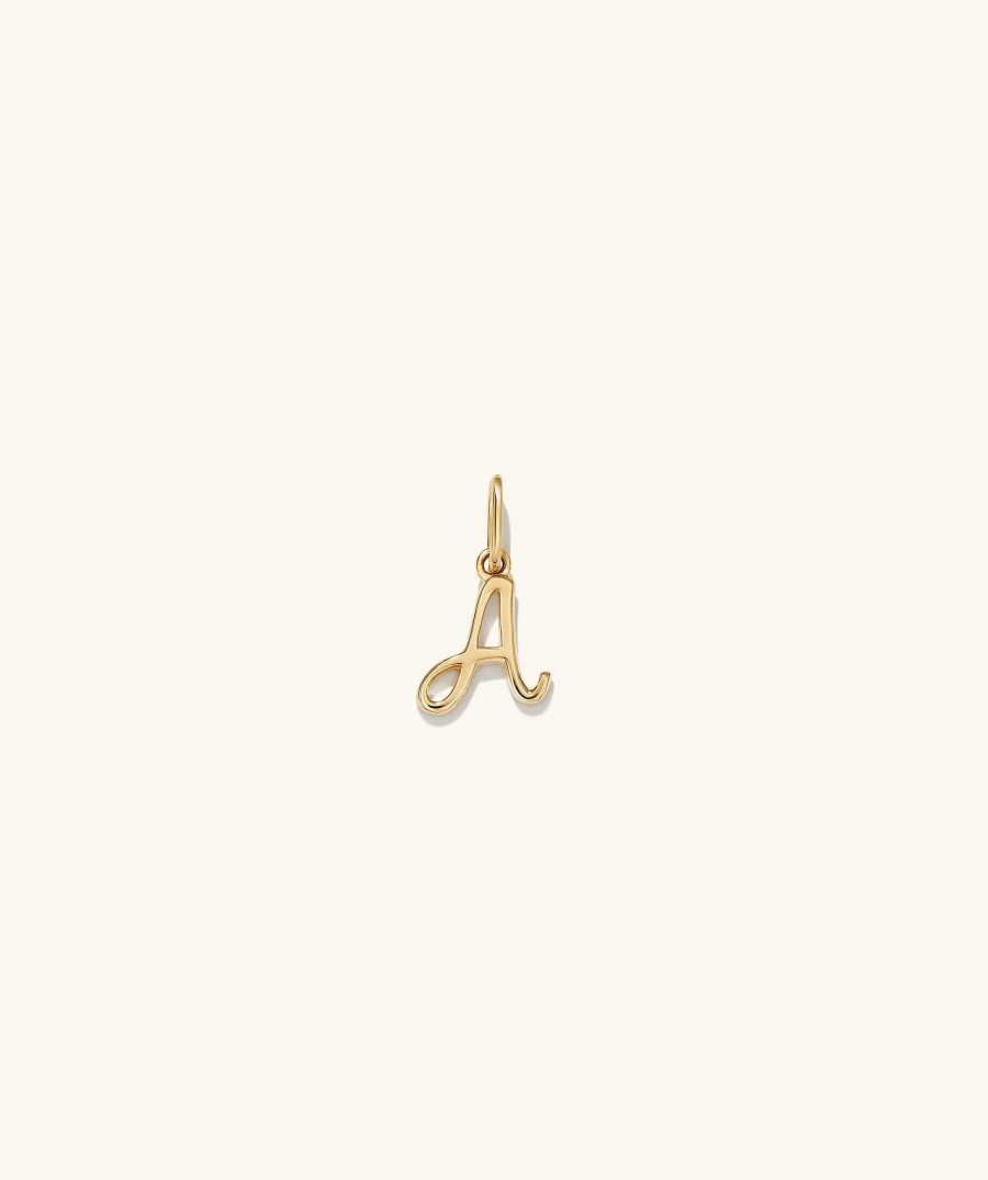 Necklaces Mejuri | Cursive Letter Charm