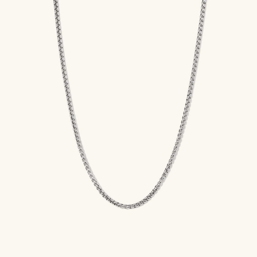 Necklaces Mejuri | Round Box Chain Necklace