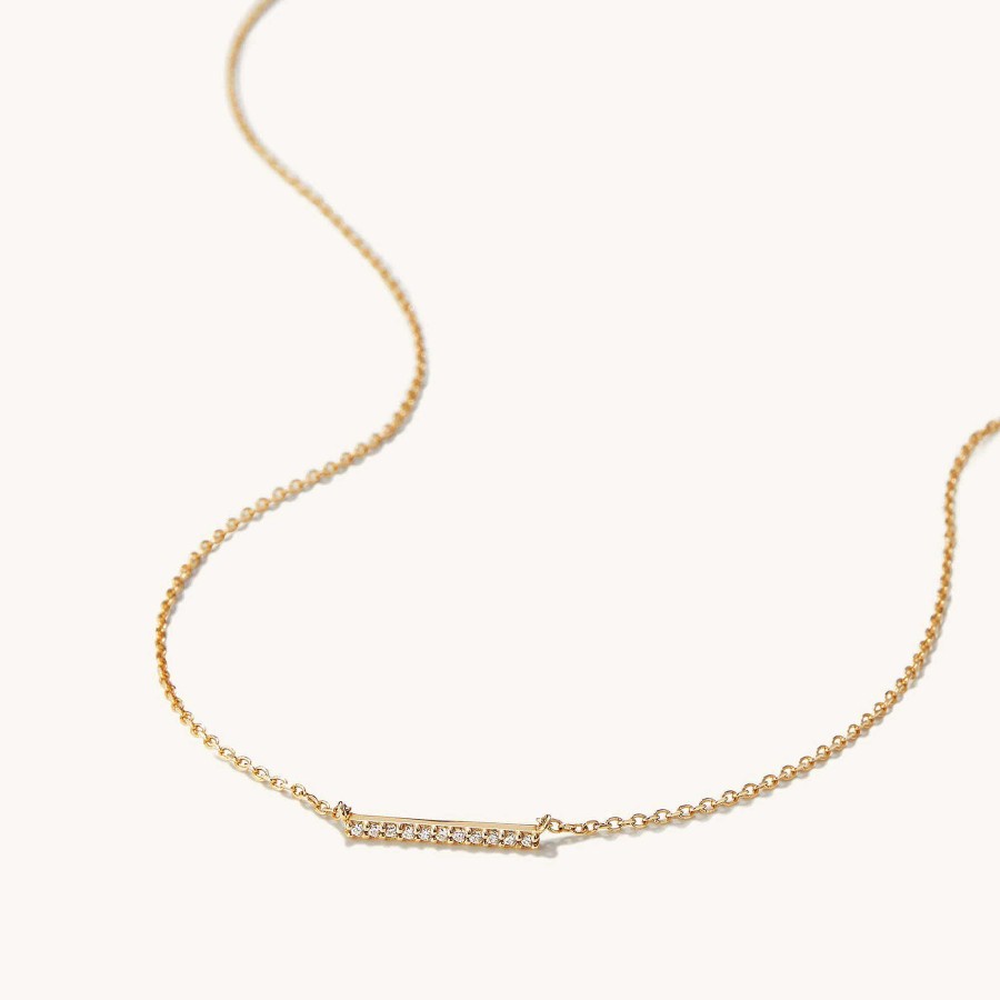 Necklaces Mejuri | Diamonds Line Necklace