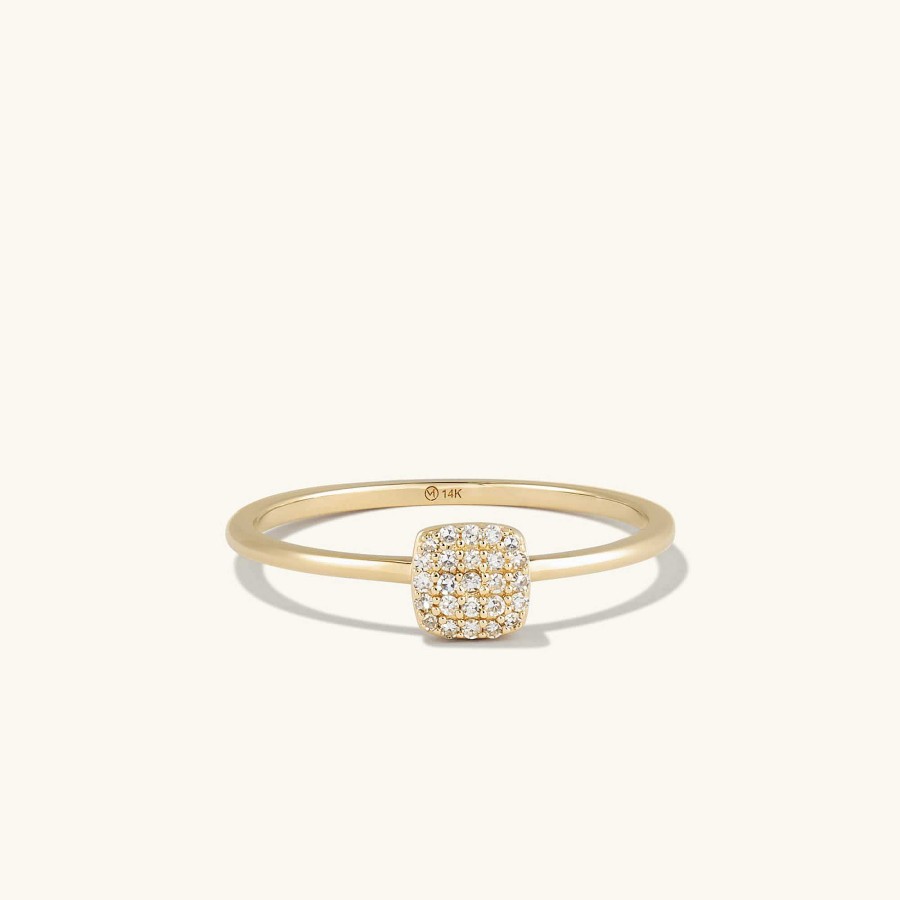 Rings Mejuri | Pave Diamond Cushion Ring