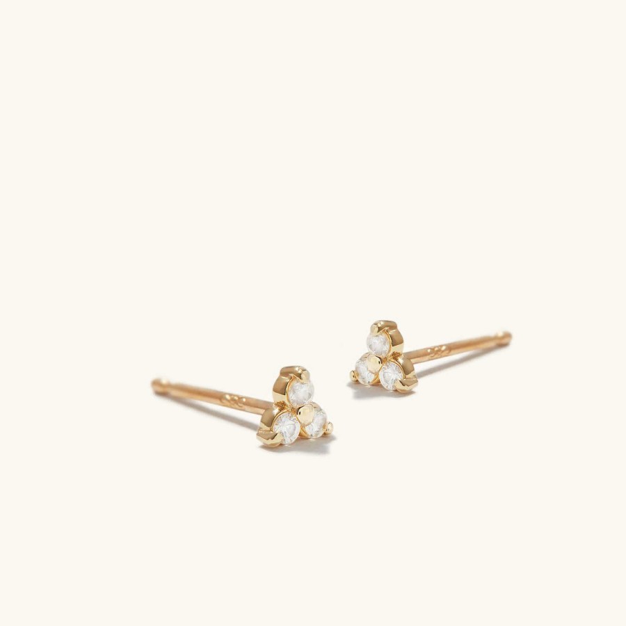 Earrings Mejuri | Mini Lotus Studs