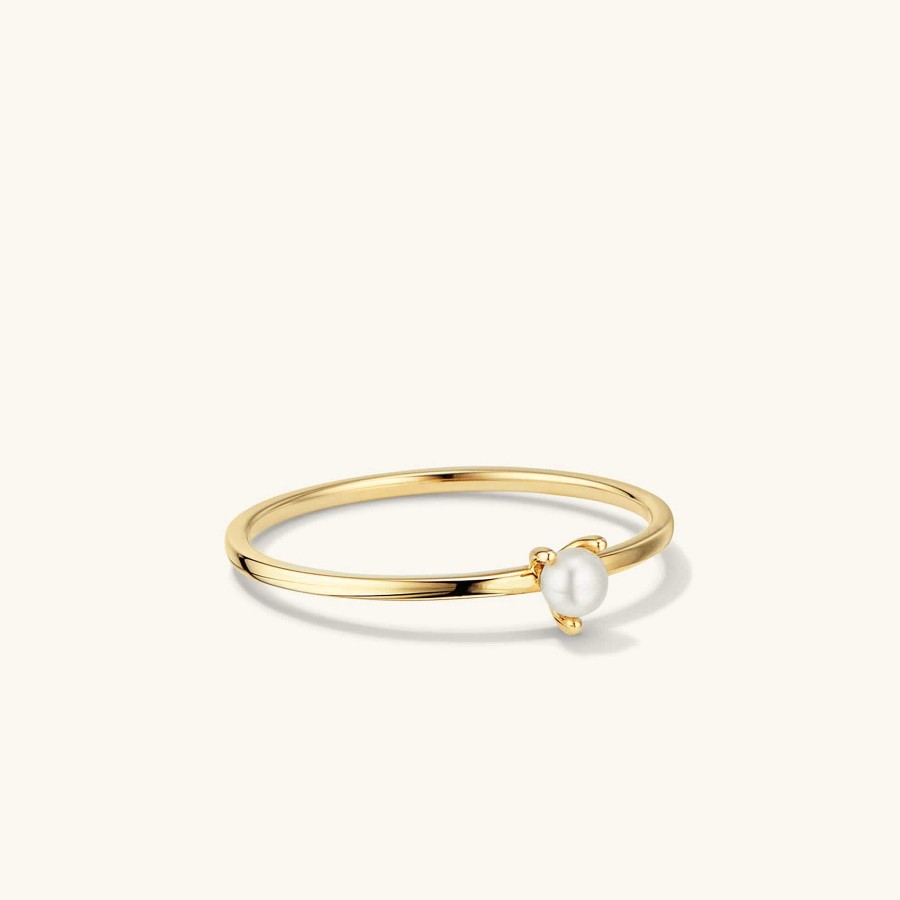 Rings Mejuri | Pearl Slim Stacker Ring