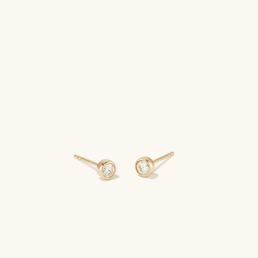 Earrings Mejuri | Round Diamond Studs