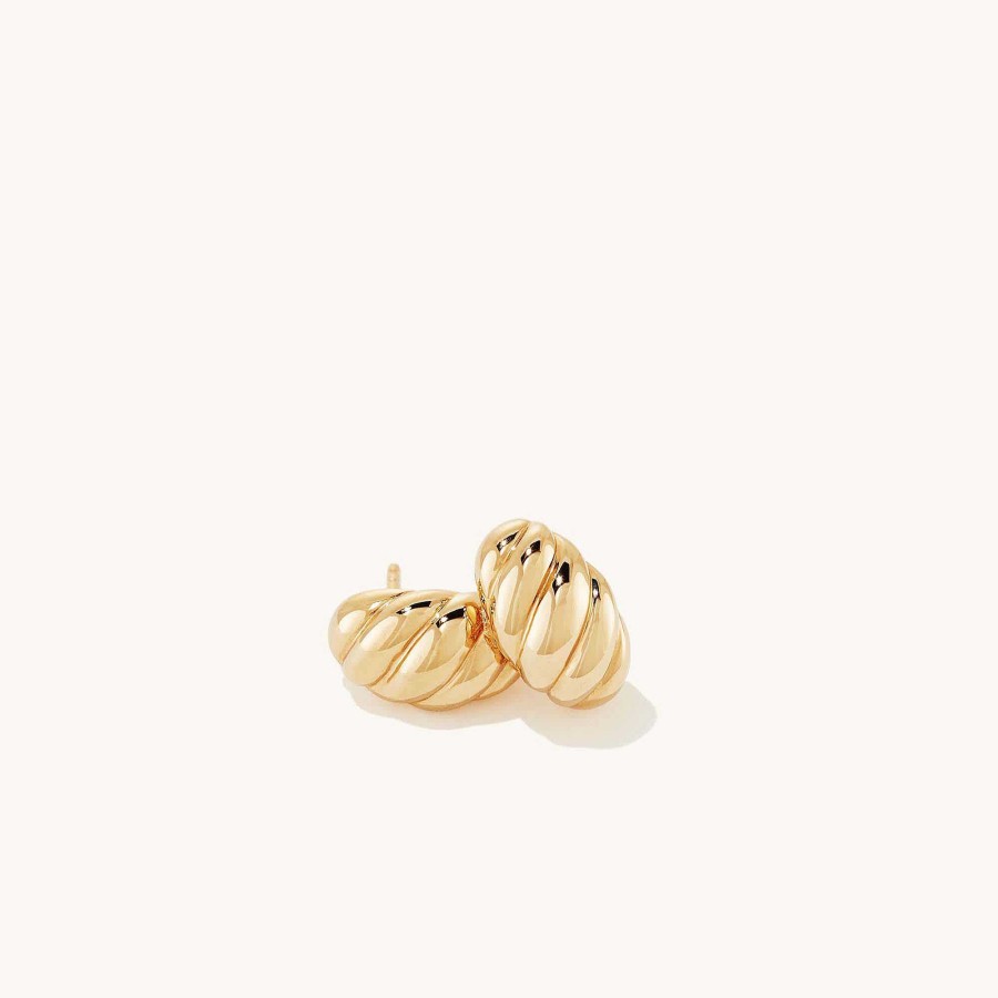 Earrings Mejuri | Bold Croissant Dome Huggies