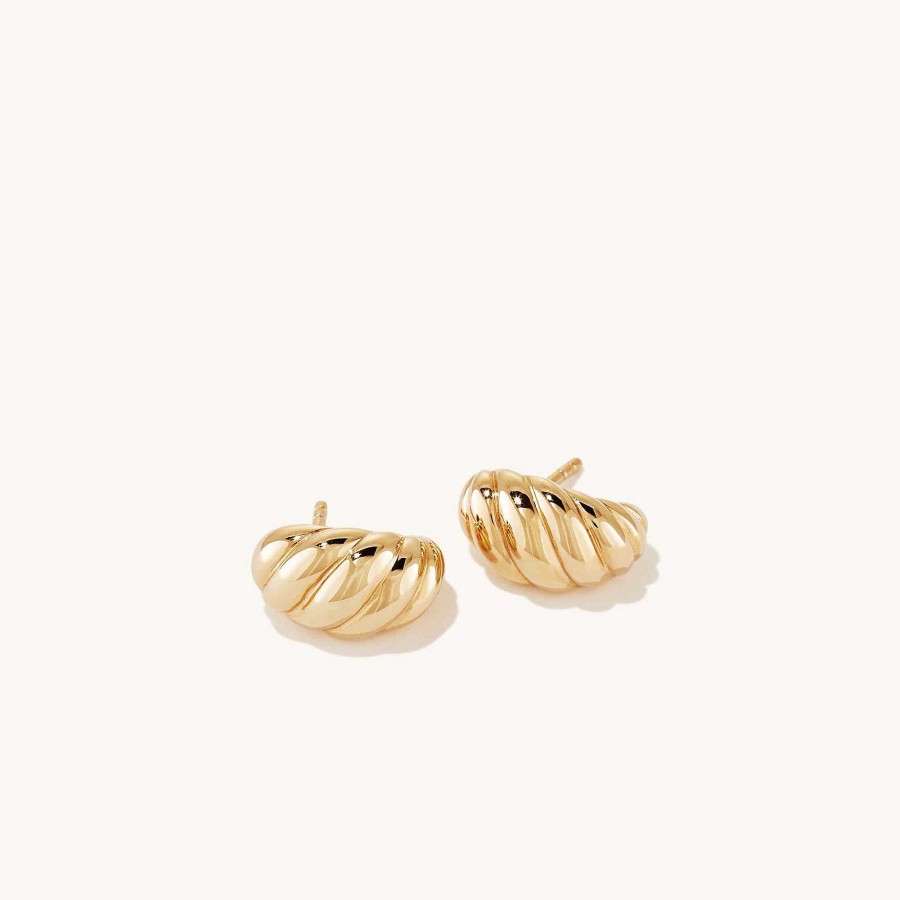 Earrings Mejuri | Bold Croissant Dome Huggies