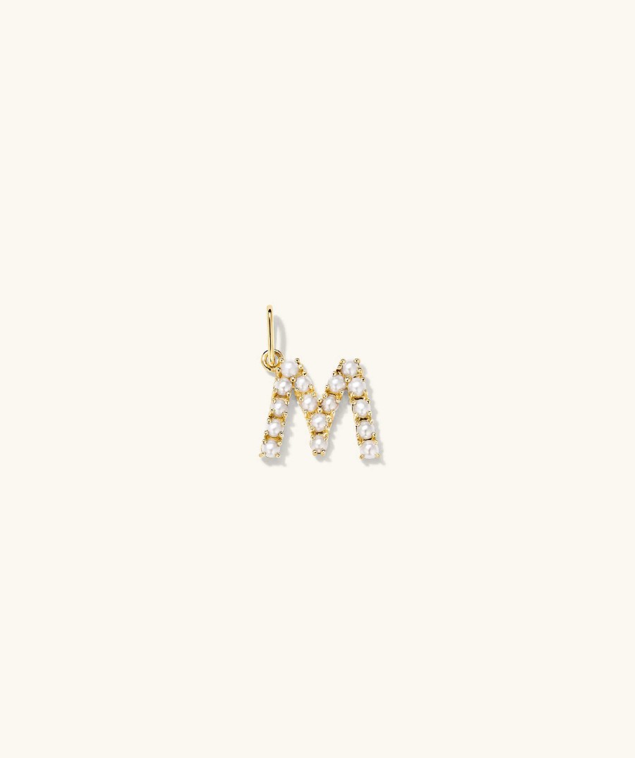 Necklaces Mejuri | Pearl Letter Charm