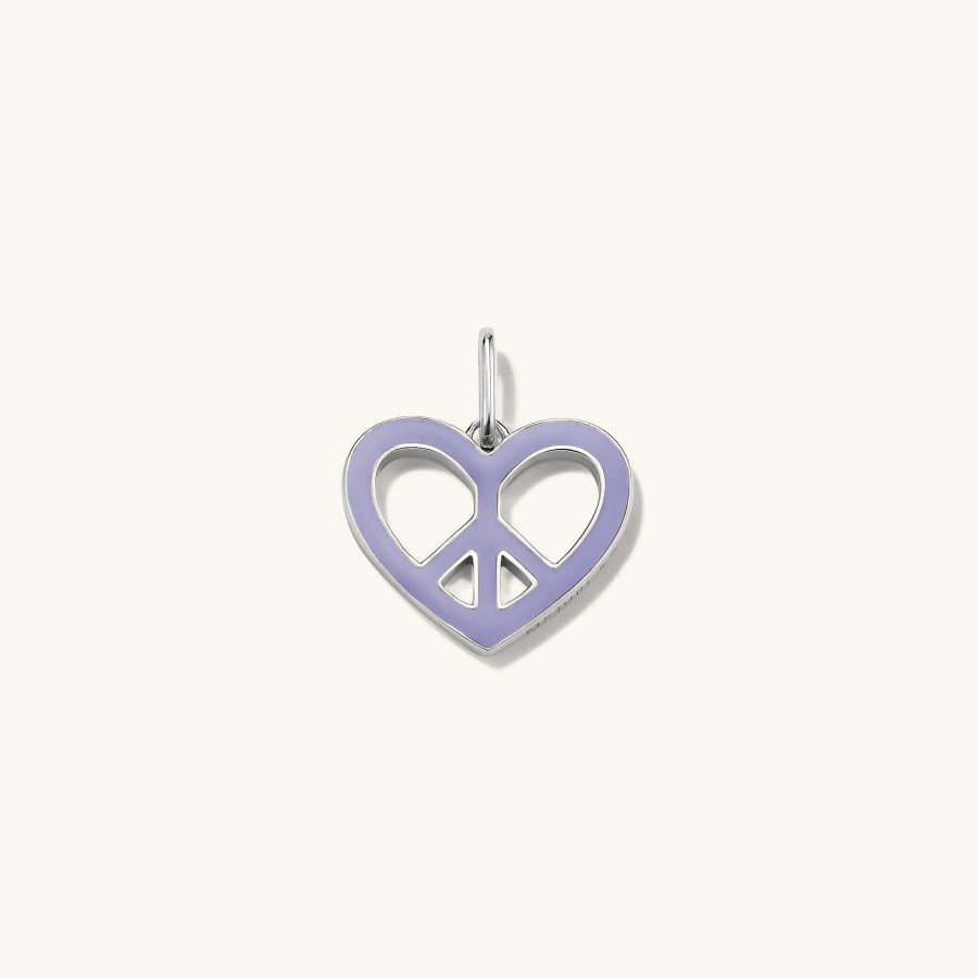 Necklaces Mejuri | Briana King Heart Peace Charm Pendant