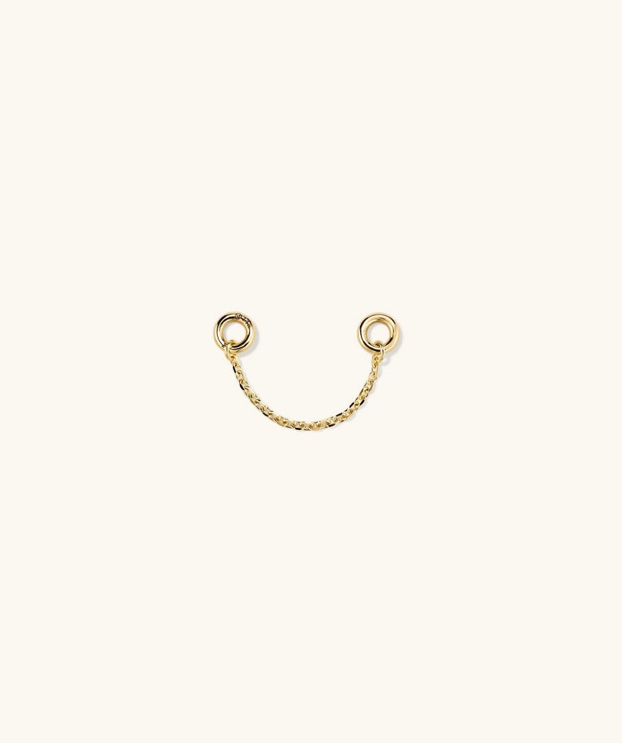 Earrings Mejuri | Single Stud Chain Connector