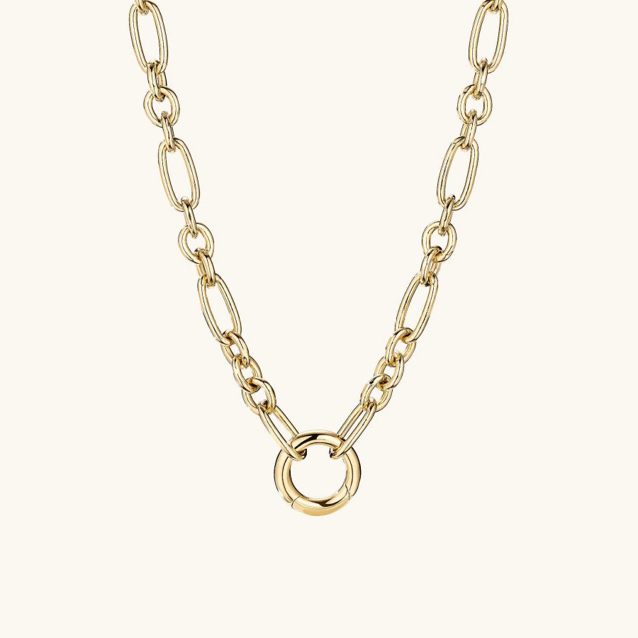 Necklaces Mejuri | Mixed Link Chain Charm Necklace