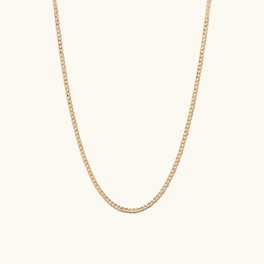 Necklaces Mejuri | Flat Curb Chain Necklace