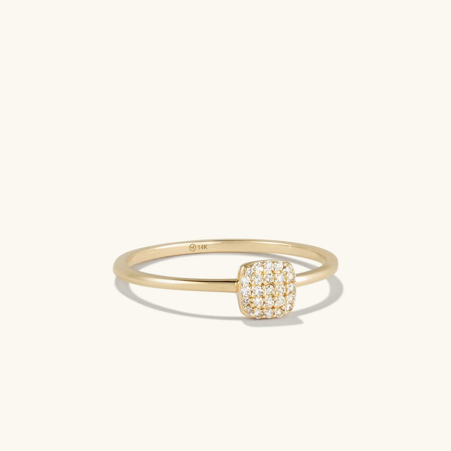 Rings Mejuri | Pave Diamond Cushion Ring