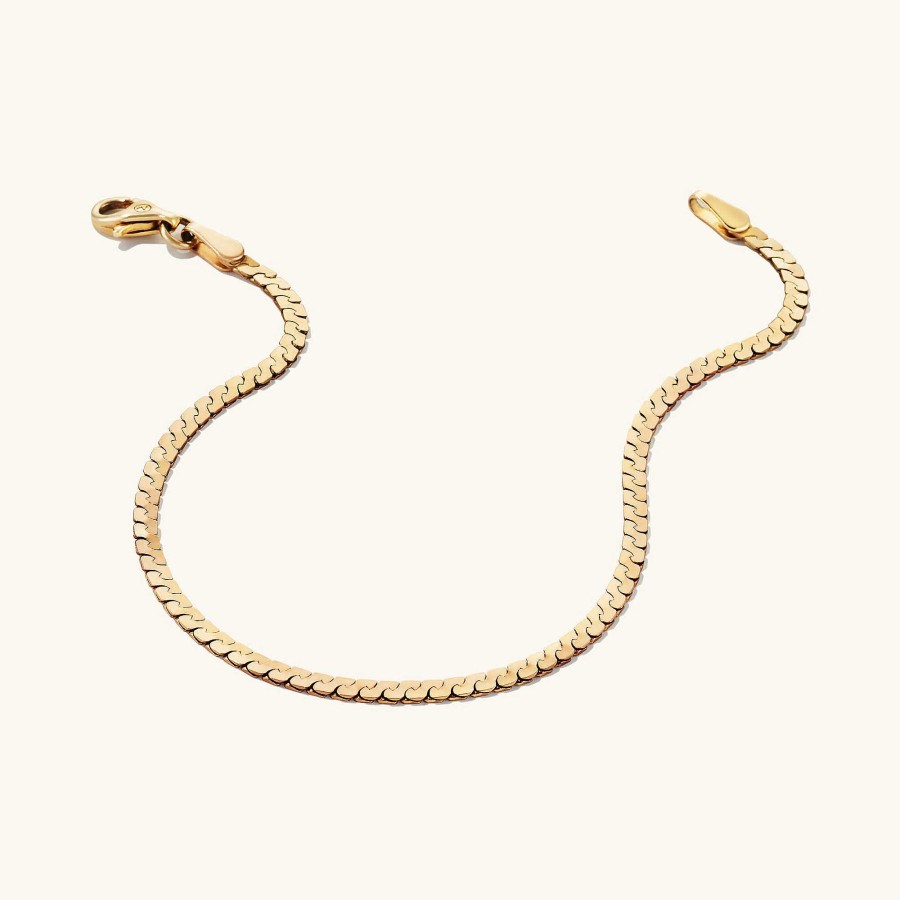 Bracelets Mejuri | Serpentine Chain Bracelet